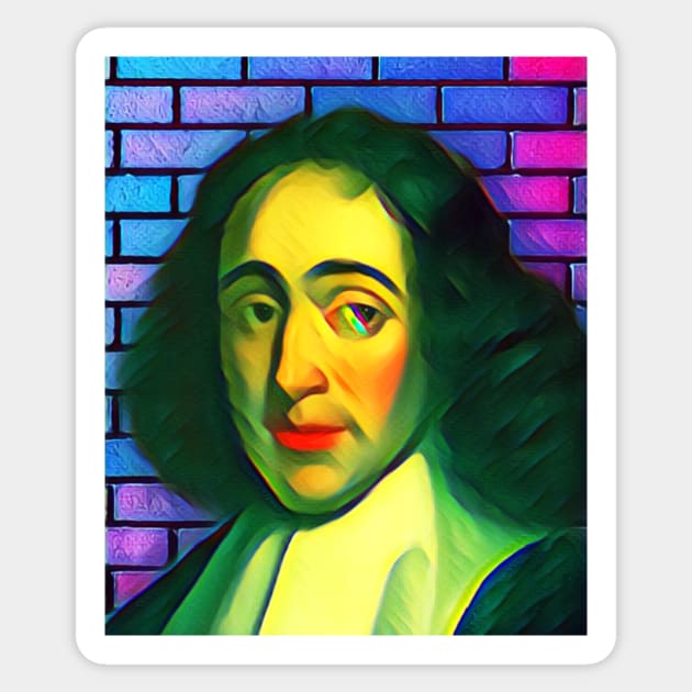 Baruch Spinoza Portrait | Baruch Spinoza Artwork 6 Sticker by JustLit